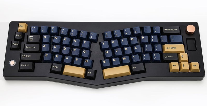 KBDiy Blue Samurai PBT Double Shot Custom Keycap Set,174 Keys Retro Gaming Key Caps Cherry Profile Keycaps for 61/64/68/84/87/100/104/108 Mechanical Keyboard - Image 5